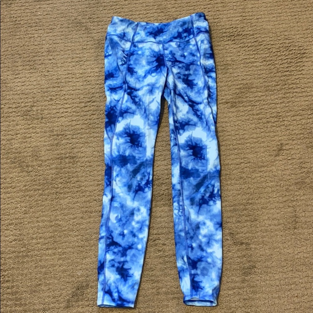 AVIA - blue tie dye leggings